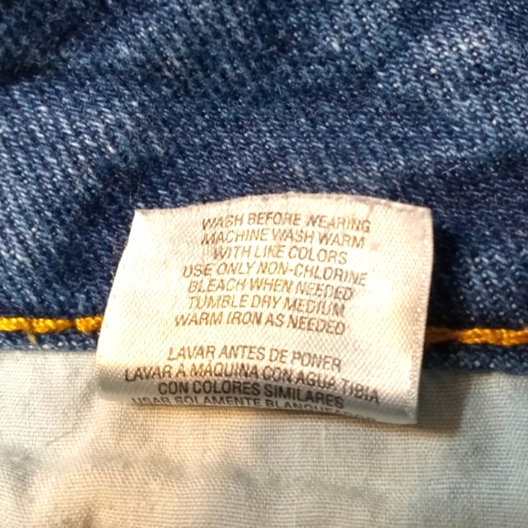 Vintage 90s Route 66 Jean Straight Mid Rise Girl 12A Fit 32x29 Dark Wash Blue - Picture 4 of 10